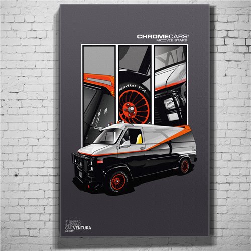 A-Team Vandura Wandbild by Chromecars