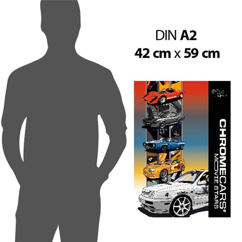 ChromeCars® Wandkalender - MOVIE STARS 2024 (DIN A2)