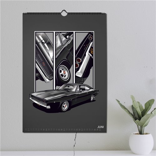 ChromeCars® Wandkalender - MOVIE STARS 2025 (DIN A2)