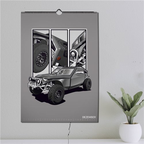 ChromeCars® Wandkalender - MOVIE STARS 2025 (DIN A2)