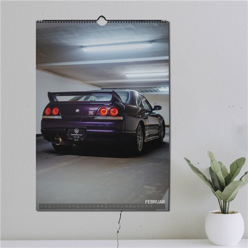 ChromeCars® Wandkalender - Nissan Skyline R33 GT-R V-spec MNPI - 2025 (DIN A2)